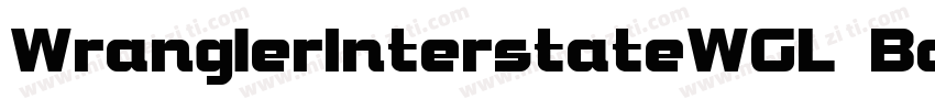WranglerInterstateWGL Bold字体转换